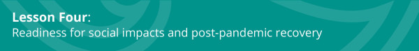 Lesson Four: Readiness for social impacts and post-pandemic recovery